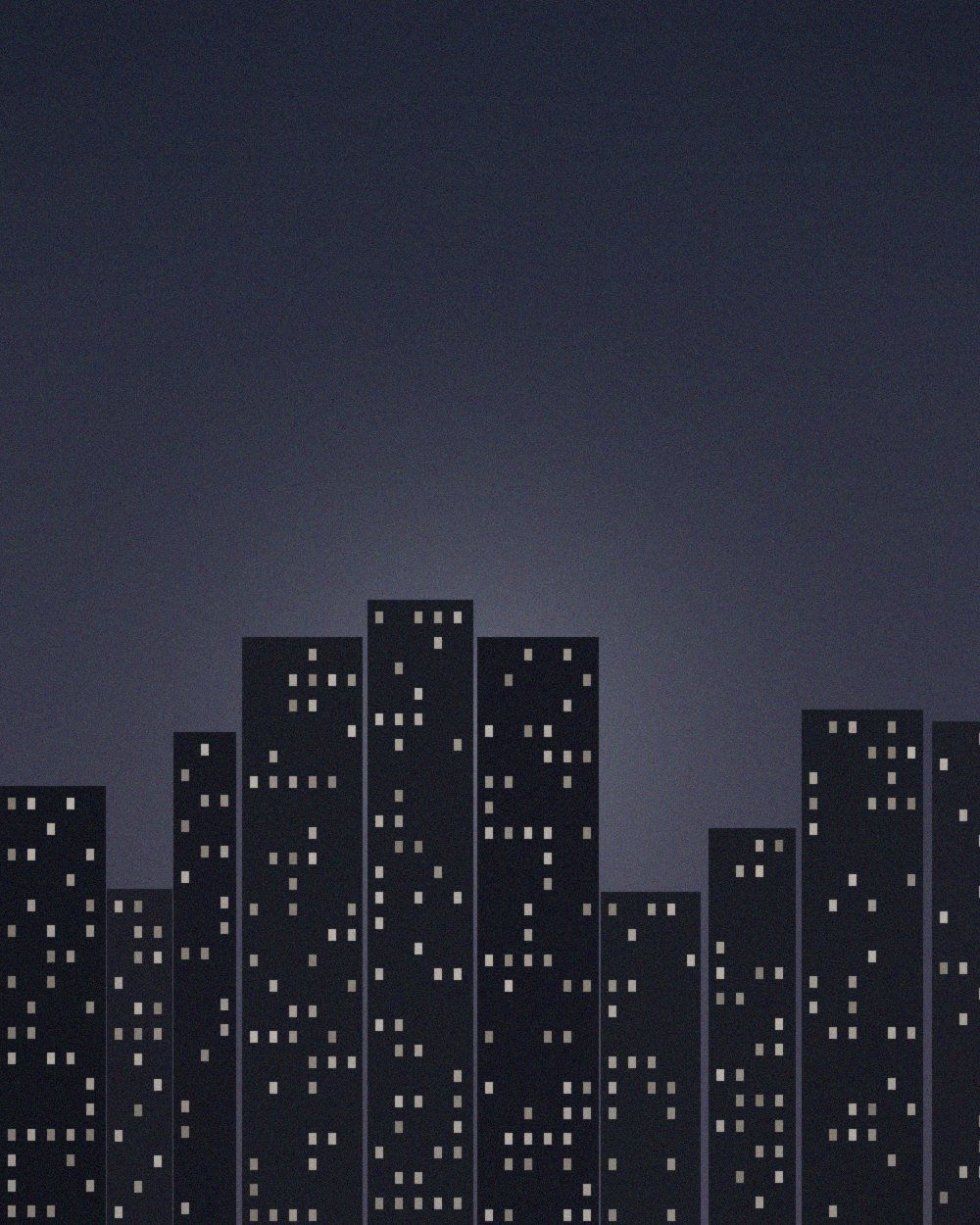 City blue hour